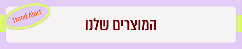 המוצרים שלנו