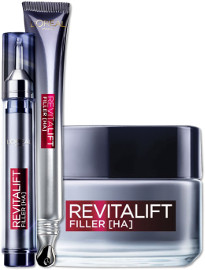 L'OREAL PARIS REVITALIFT FILLER קרם יום/לילה/עיניים/סרום/מסכה