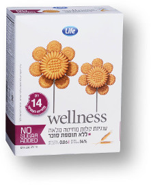 Life Wellness עוגיות קלות מחיטה מלאה ללא תוספת סוכר
