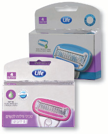 Life סכיני גילוח 5 להבים