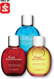 CLARINS EAU RESSORSANT/DYNAMISANTE/JARDINS מי גוף
