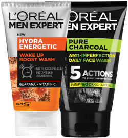 L'OREAL PARIS MEN EXPERT ג'ל ניקוי לפנים/פילינג