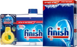 פיניש מחדש 250 מ"ל/ ציטרופרש לימון/ מלח 2 ק"ג