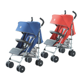 פולקסווגן טיולון לתינוק דגם קומפקט כחול/אדום