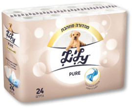 לילי נייר טואלט דו שכבתי