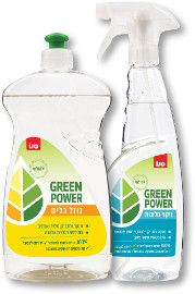 סנו GREEN POWER נוזלים אקולוגיים לכלים/אסלות/ חלונות