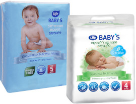 Life BABYS מגבונים לחים לתינוקות
