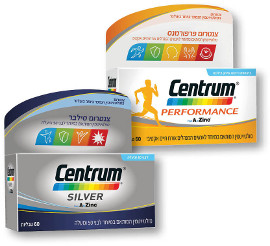 צנטרום** כמעט לכל אחד חסרים ויטמינים. Centrum משלים את החסר