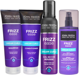 JOHN FRIEDA שמפו/מרכך/תרסיס/מוס מסדרת דרים קרלז