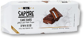 SAPORE עוגות אישיות בציפוי בטעם שוקולד ובמילוי קרם חלב/קקאו אריזת עשיריה