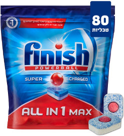פיניש ALL IN 1 טבליות למדיח 80 יחידות/קוואנטום 54 יחידות