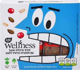 Life Wellness חטיף שיבולת שועל עם חמוציות וגרעיני דלעת