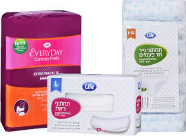 Life לייף תחתוני נייר/ רשת/תחבושות לאחר לידה