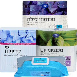 Life מגוון* מוצרי ספיגה למבוגרים