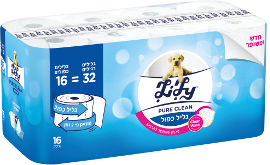 לילי PURE נייר טואלט