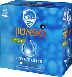 לייף ספאטון מים המכילים ברזל בטעם תפוח