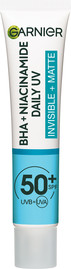 GARNIER PURE ACTIVE תחליב לחות UV ניאצינאמיד SPF50