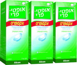 אופטי-פרי אקספרס תמיסה לעדשות מגע