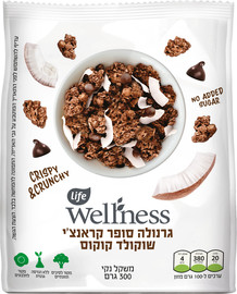 לייף וולנס גרנולה סופר קראנצי