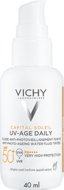 VICHY קפיטל סוליי אנטי אייג תחליב SPF50 עם גוון