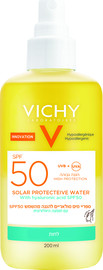 VICHY ספריי מים סולאריים SPF50 עם חומצה היאלורגנית