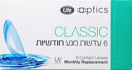 לייף CLASSIC מגוון עדשות מגע חודשיות