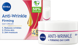 NIVEA ANTI-WRINKLE FIRMING קרם יום ממצק למניעת קמטים 45+