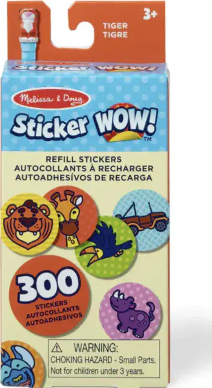 ‫melissa and doug - Sticker WOW! סט מילוי 300 מדבקות למכשיר הדבקה ...