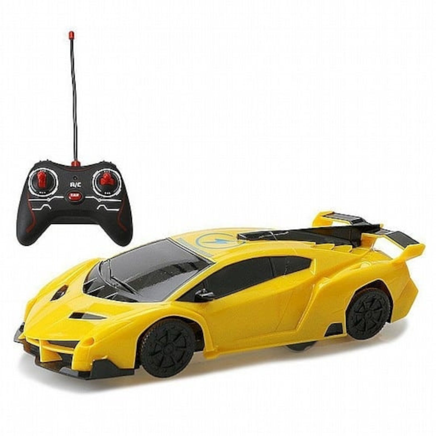 ‫Star Toys מכונית ואקום עם שלט עם אורות וצלילים הנוסעת על קירות צבע