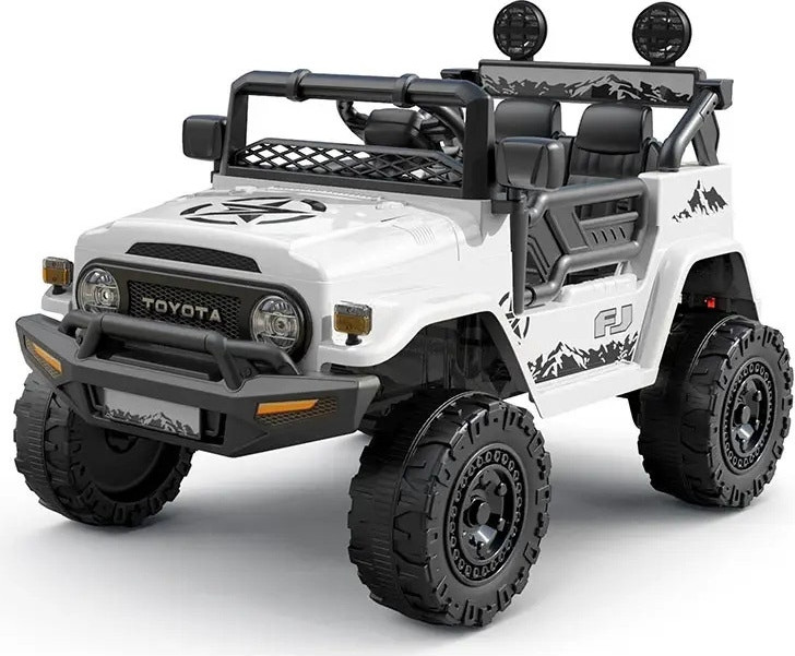 גיפ ממונע לילדים Toyota Fj Cruiser 4X4 12V לבן