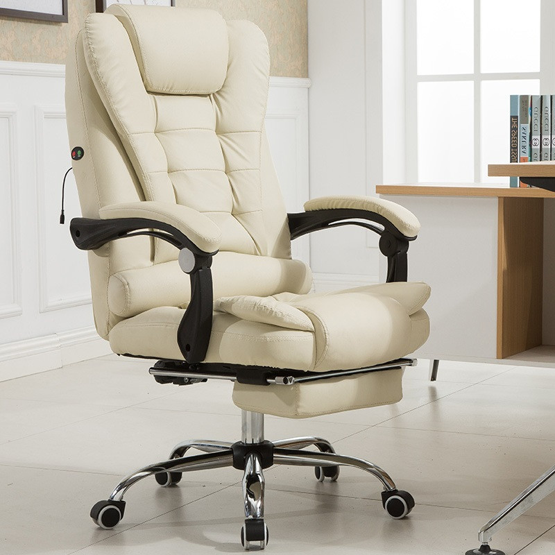 כיסא מנהלים דגם ווגאס שמנת