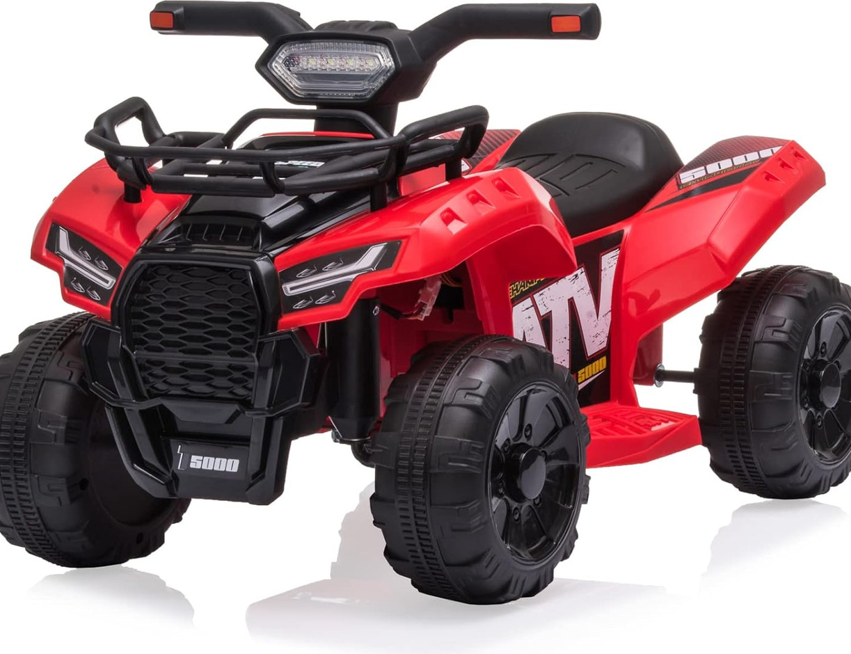 טרקטורון  ממונע לילדים 6V  דגם XT -צבע אדום