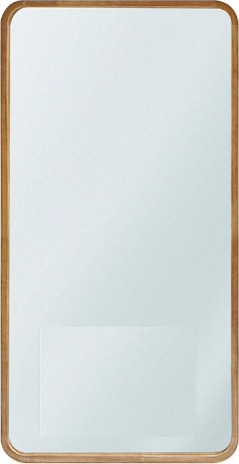 מראת תלייה בצורה מלבנית ופינות עגולות עם מסגרת עץ בגוון טבעי במגוון מידות לבחירה מבית סטאר שופ STAR SHOP