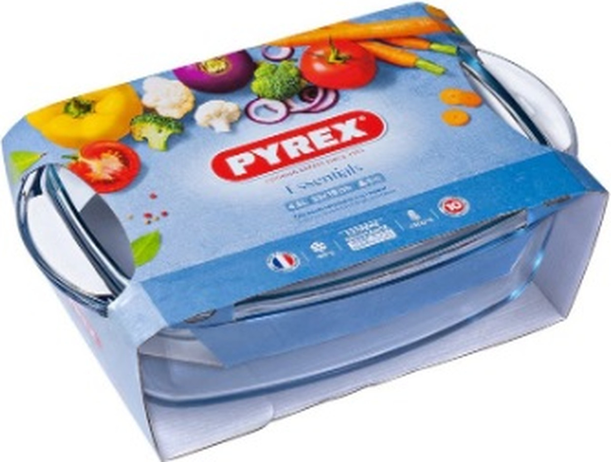 ‫PYREX - סיר פיירקס מלבני 6.7 ליטר+מכסה תוצרת צרפת | סופר-פארם‬