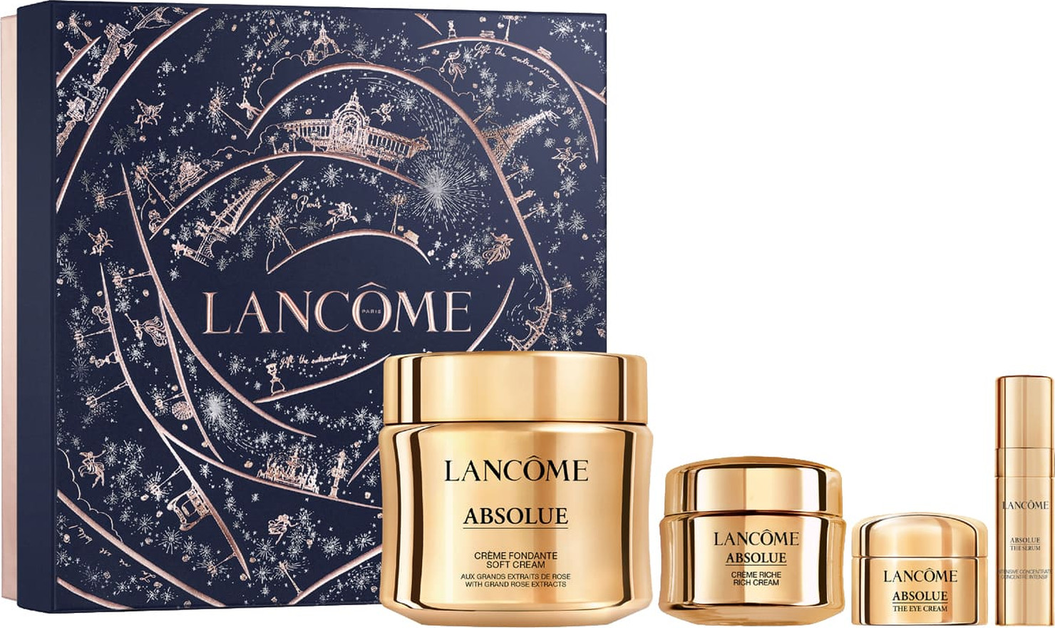 ‫LANCOME - ABSOLUE SOFT סט קרם יום + סרום + קרם עיניים + קרם יום | סופר ...