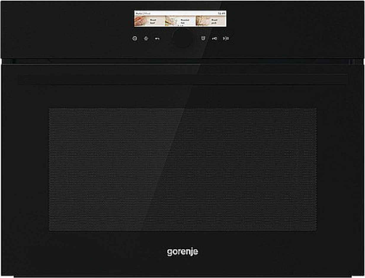 תנור מיקרו בנוי 45 ס"מ דגם BCM598S17BG גורנייה GORENJE גימור זכוכית שחורה