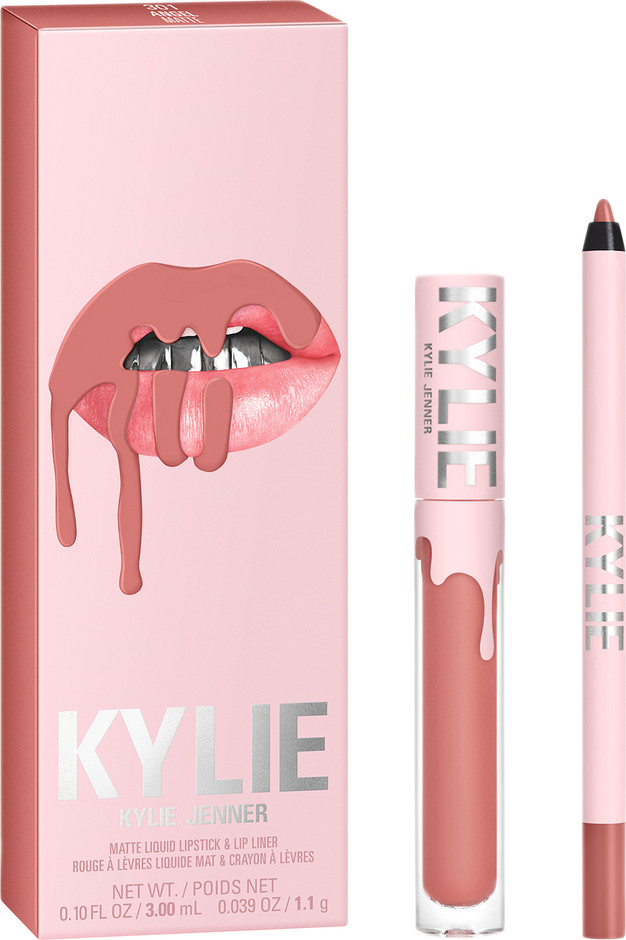 ‫KYLIE BY KYLIE JENNER - קיט עפרון שפתיים + שפתון נוזלי - ANGEL 301 ...