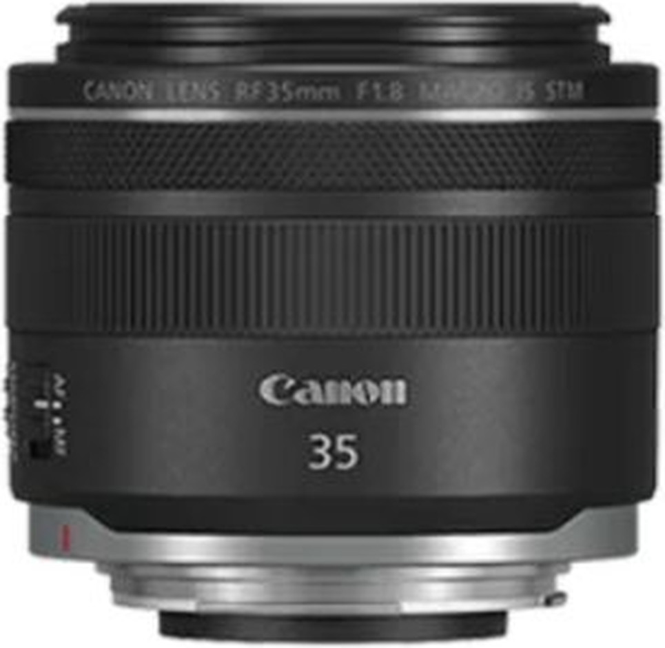 עדשה מקצועית למצלמה מבית CANON קנון דגם  RF 35MM F/1.8 MACRO IS STM 2973C005AA