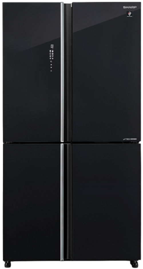 מקרר 4 דלתות - 525 ליטר Sharp שארפ SJ-8590BK זכוכית שחורה