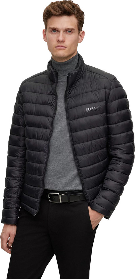 מעיל Hugo Boss לגברים בדגם Water-Repellent Padded Coat With Logo