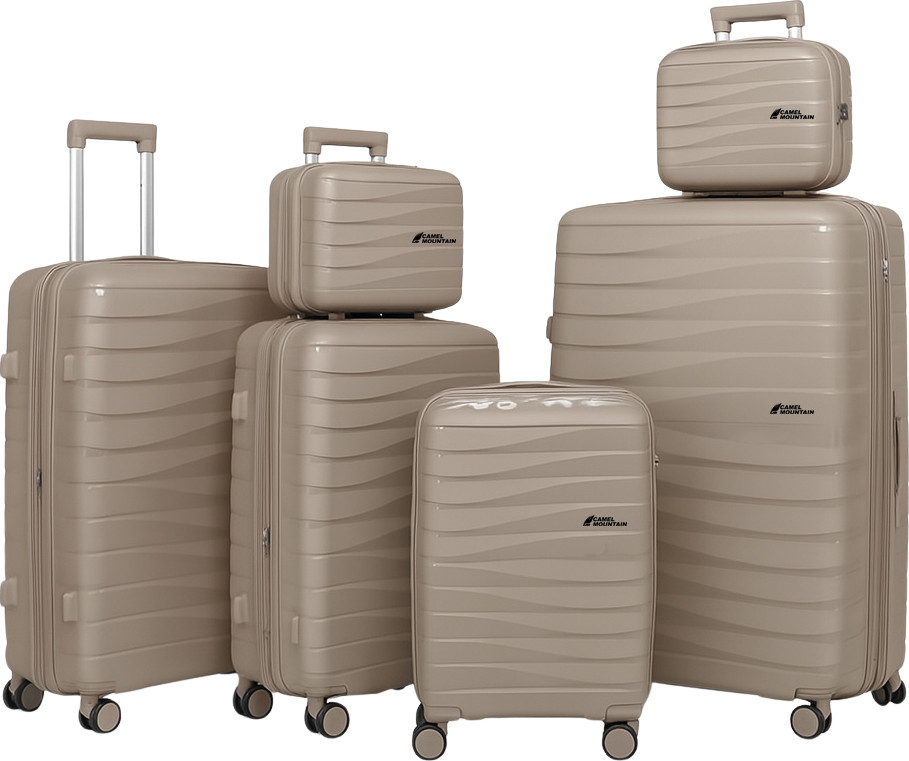 ‫Camel Mountain - סט מזוודות Camel Mountain® ABLE Set 6 (14", 14", 20 ...