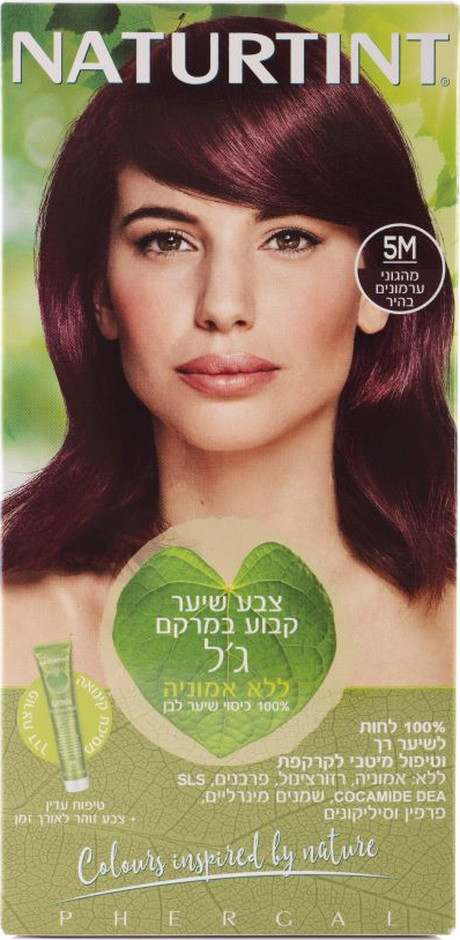 ‫naturtint צבע לשיער מהוגני ערמונים בהיר 5m סופר פארם‬