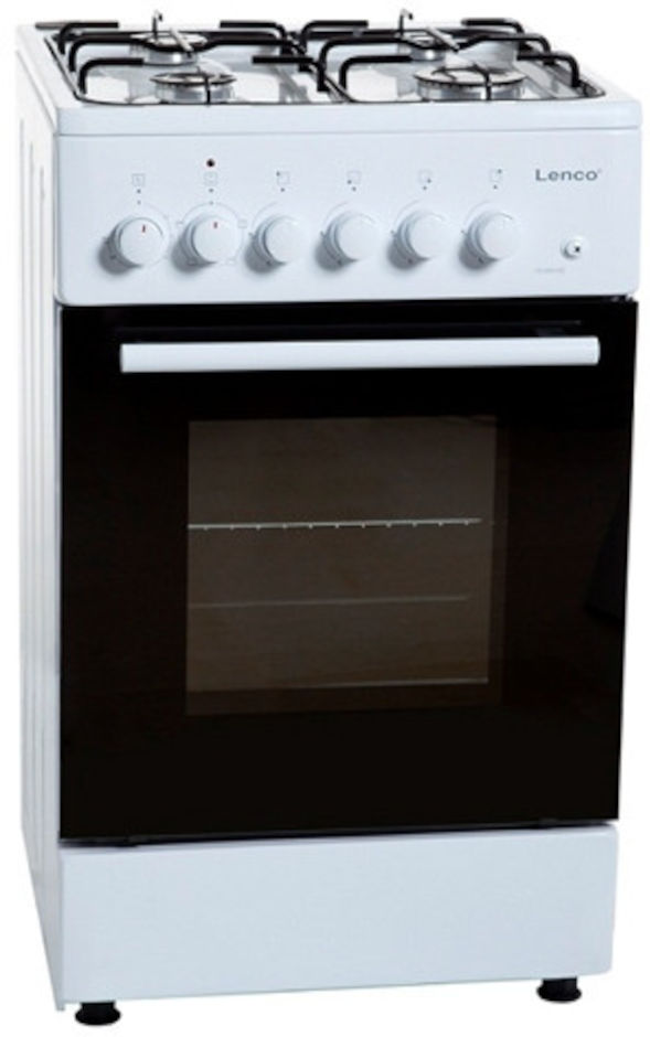 תנור רוחב צר משולב כיריים גז  4 להבות Lenco לנקו LFS5050WS