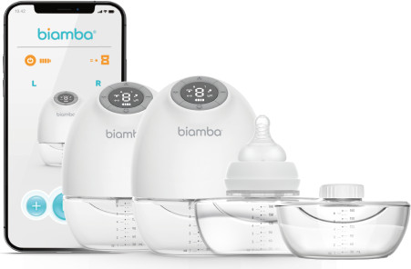 Biamba pump pro new  -  ביאמבה פאמפ פרו ניו  משאבת חלב זוגית 2 יחידות