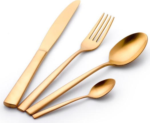 סט סכו"ם מהודר 24 חלקים PURE GOLD