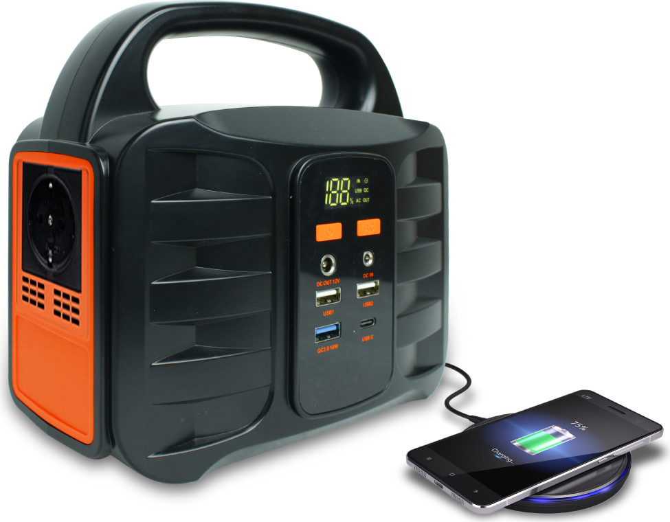 תחנת כוח ניידת בהספק 148Wh כולל שקע חשמל דגם ENERGIX-40