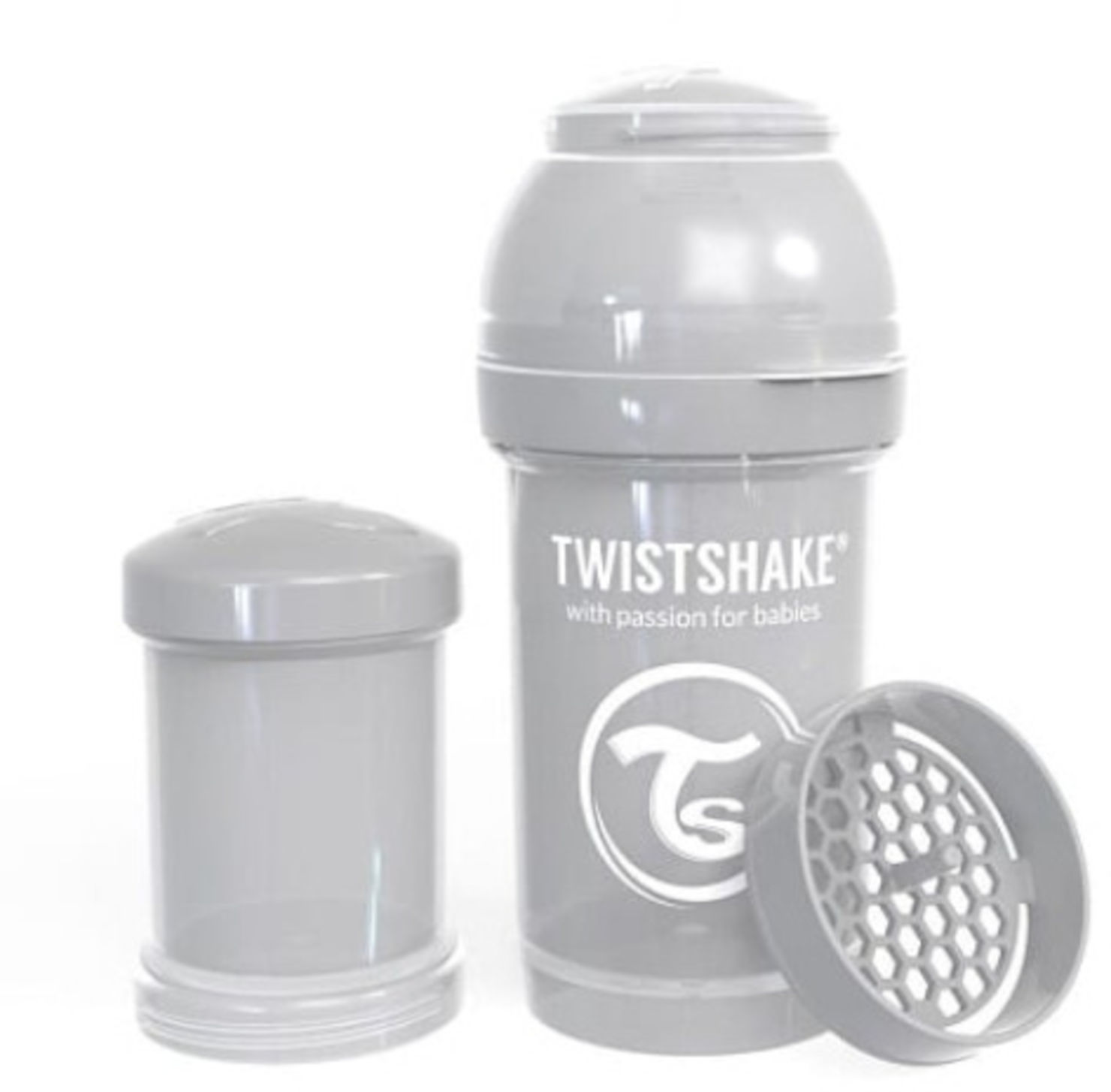 ‫TWISTSHAKE - בקבוק תינוק עם סנן מונע התגבשות ומחלק מנות מובנה 180 מ"ל ...