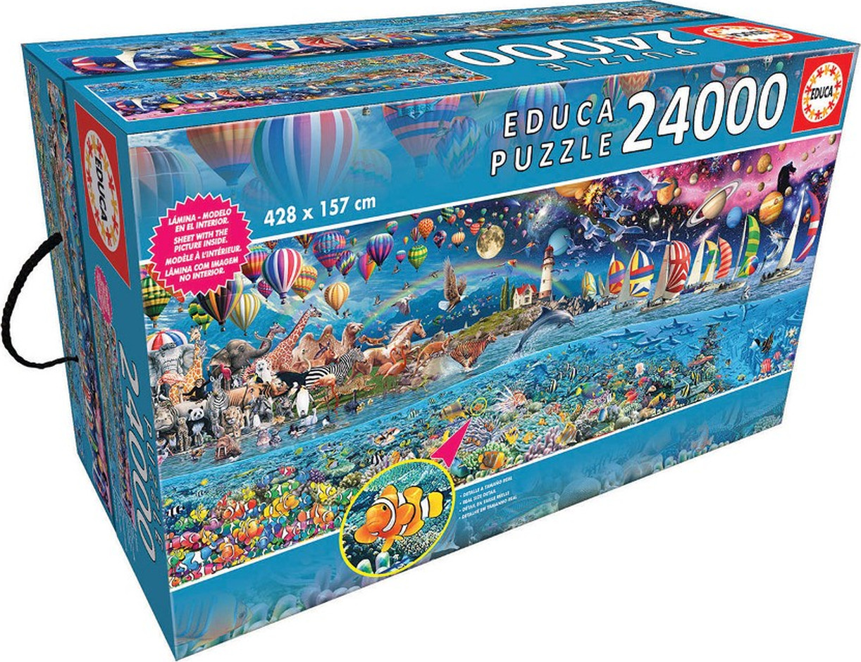פאזל רצפה ענק 24,000 חלקים - עולם המים