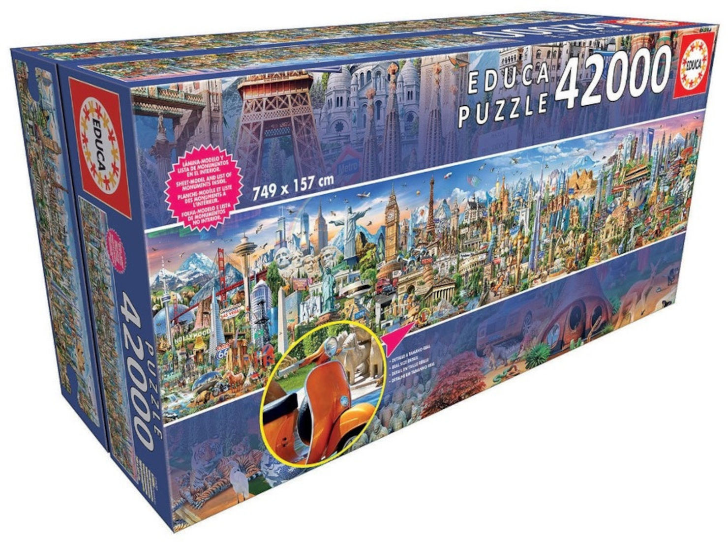 פאזל רצפה ענק 42,000 חלקים - מסביב לעולם