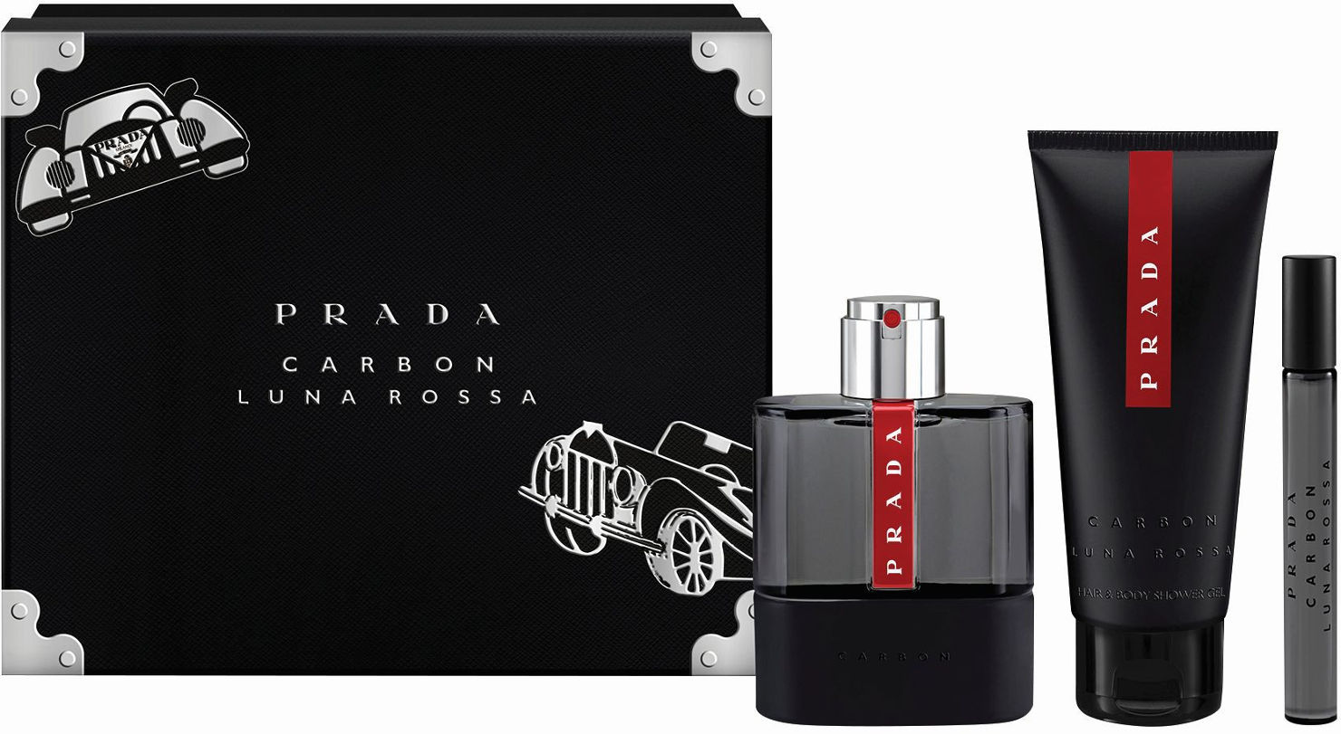 ‫PRADA CARBON סט א.ד.ט + ג'ל רחצה + א.ד.ט לגבר סופרפארם‬